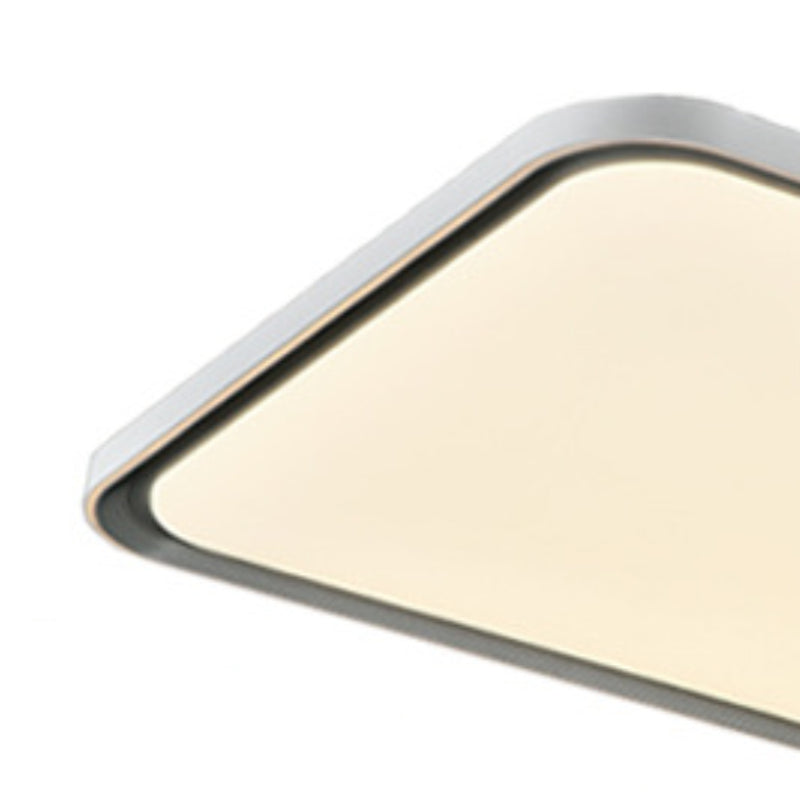 Geometric Contemporary Flush Mount Acrylic LED Ceiling Flush in White