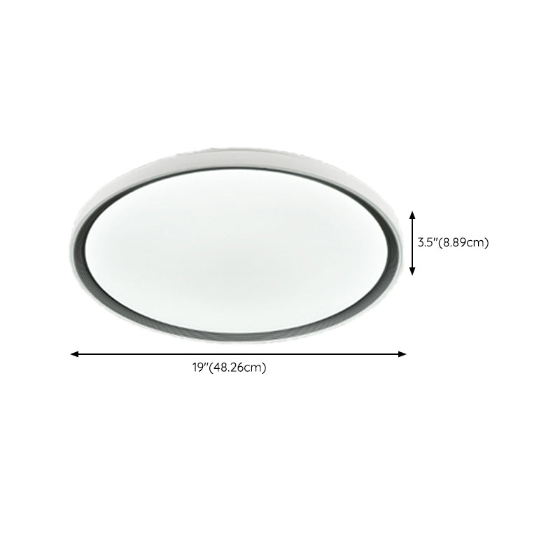 Geometric Contemporary Flush Mount Acrylic LED Ceiling Flush in White