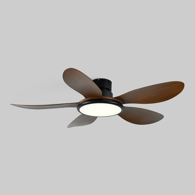 Contemporary LED Ceiling Fan Lamp 5-Blade Fan Lighting for Living Room