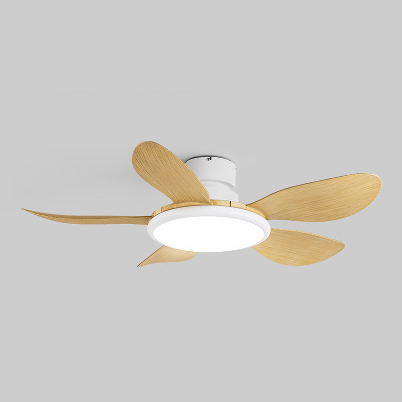 Contemporary LED Ceiling Fan Lamp 5-Blade Fan Lighting for Living Room