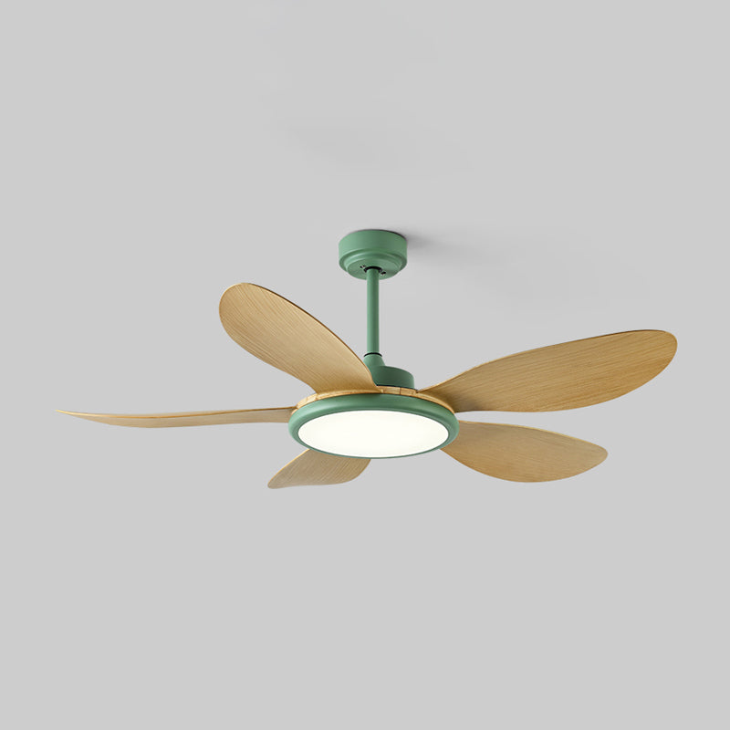 Nordic Style LED Ceiling Fan Lamp 5-Blade Fan Lighting for Living Room