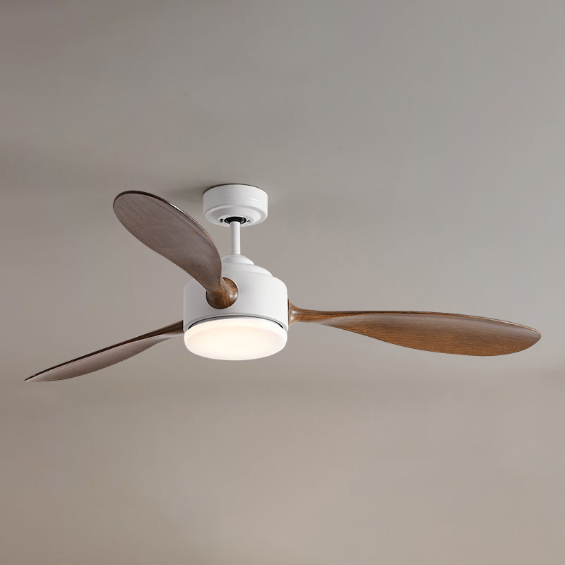 Contemporary LED Ceiling Fan 3-Blade Fan Lighting for Living Room