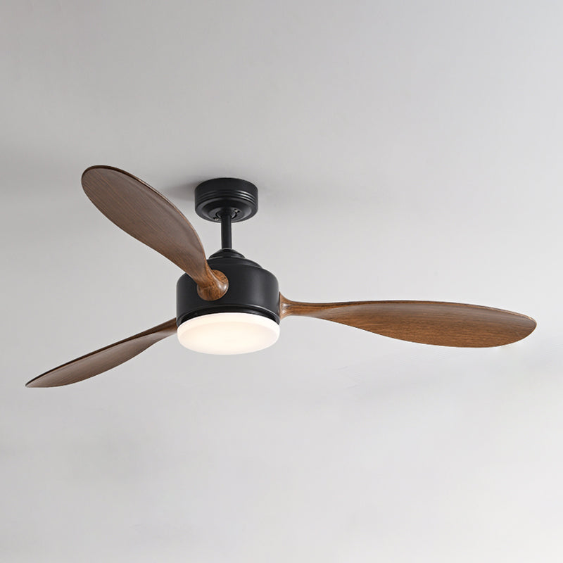 Contemporary LED Ceiling Fan 3-Blade Fan Lighting for Living Room