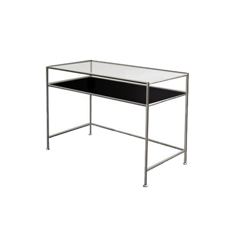 Modern Style Glass Writing Desk Rectangular Shape Office Table for Home