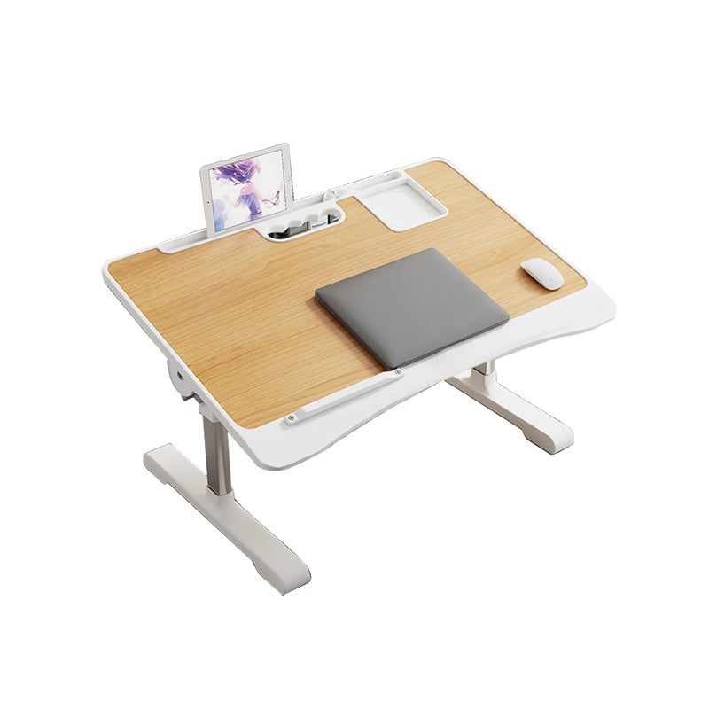 Wooden Modern Style Folding Desk L-Shape Office Table with 2-Legs for Home