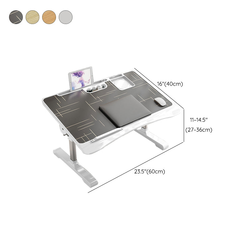 Wooden Modern Style Folding Desk L-Shape Office Table with 2-Legs for Home