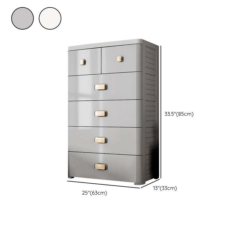 Plastic Bedroom Armoire Contemporary 6-drawer Wardrobe Armoire