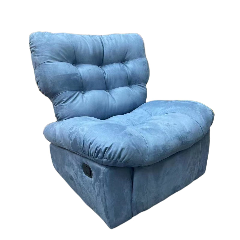 Microsuede Recliner Chair with Tufted Back and Independent Foot