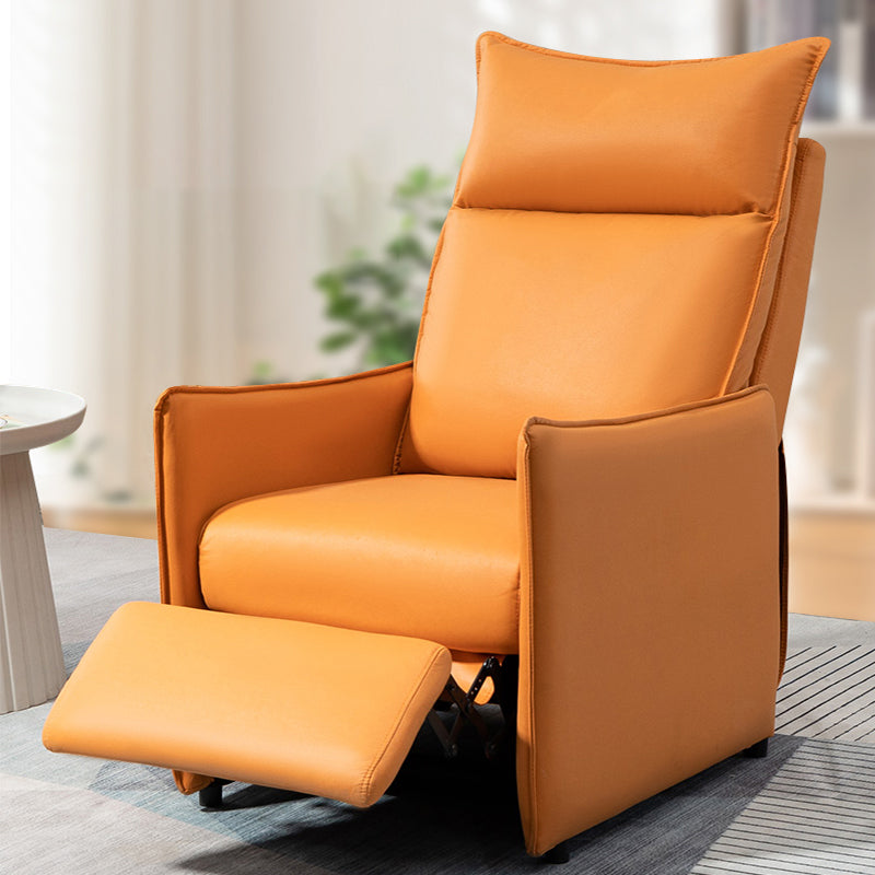 Contemporary Bonded Leather Standard Recliner with Independent Foot