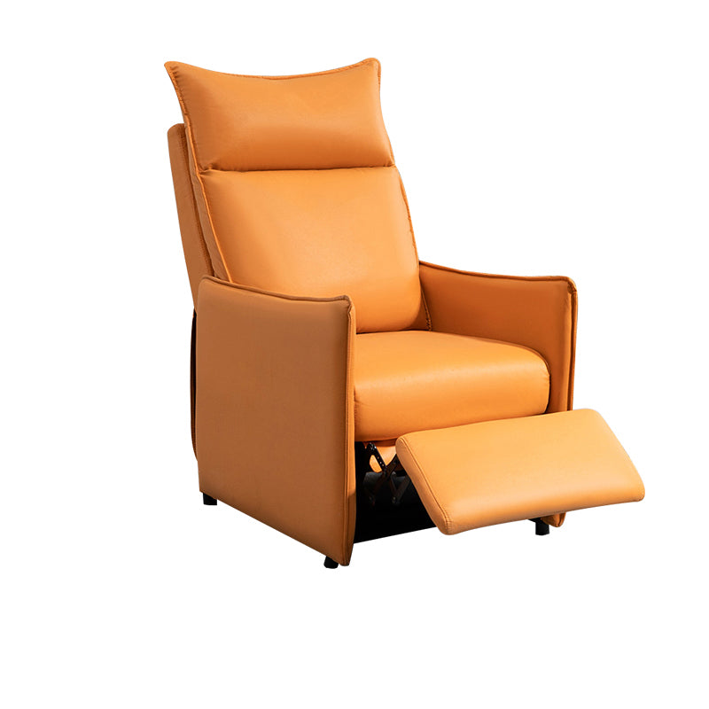 Contemporary Bonded Leather Standard Recliner with Independent Foot