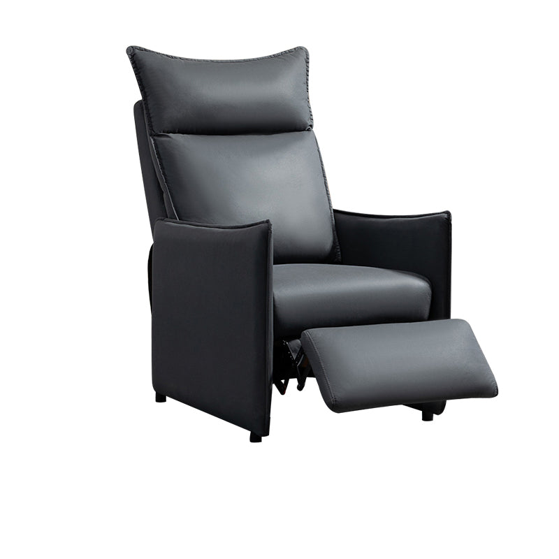 Contemporary Bonded Leather Standard Recliner with Independent Foot