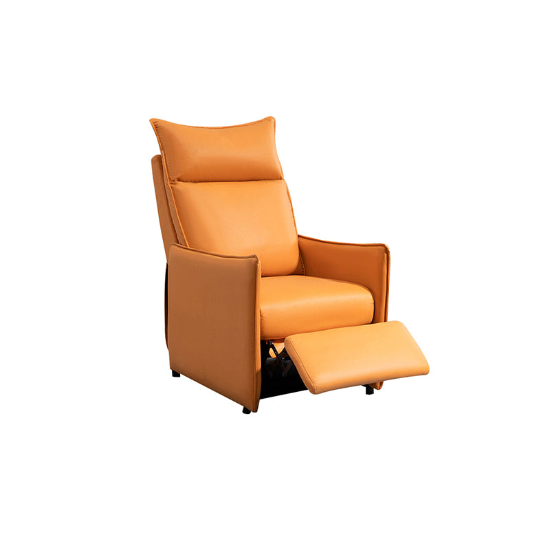 Contemporary Bonded Leather Standard Recliner with Independent Foot