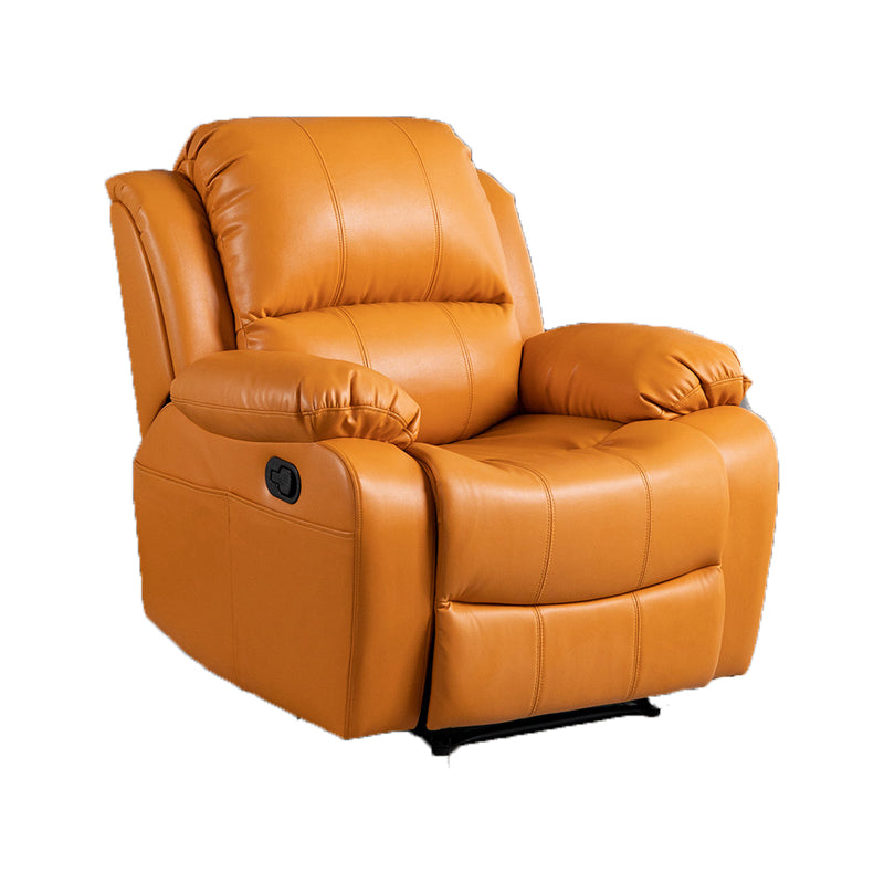 Modern Solid Color Recliner Chair Metal Frame Standard Recliner with Independent Foot