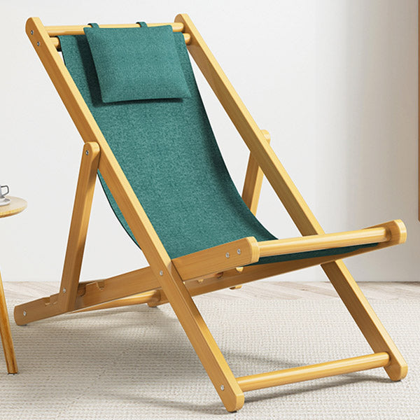 Contemporary Wood Frame Standard Recliner Foldable Recliner Chair