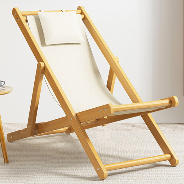 Contemporary Wood Frame Standard Recliner Foldable Recliner Chair