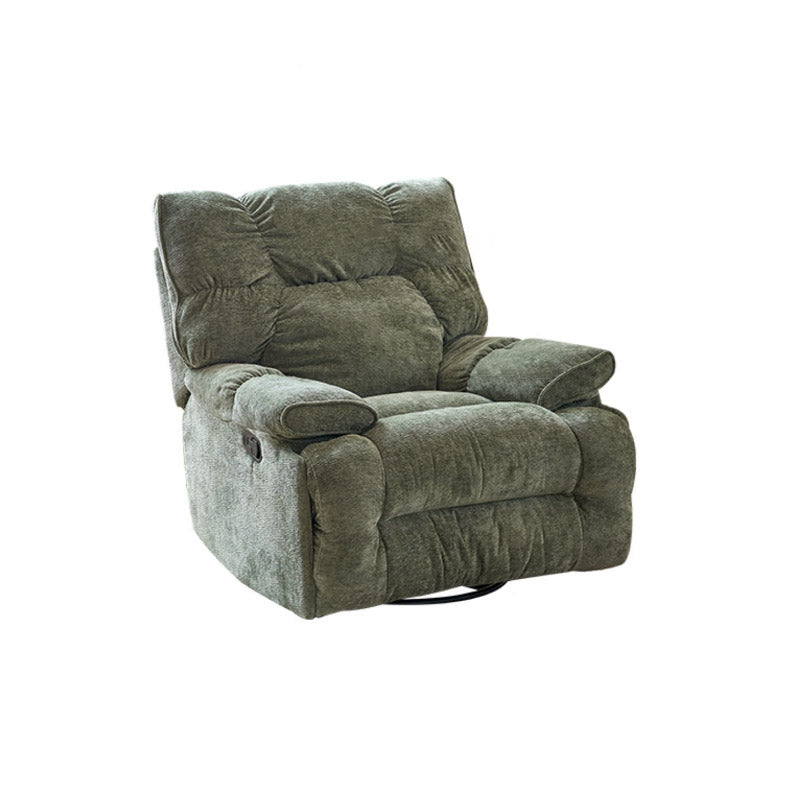 Swivel Rocker Standard Recliner Solid Color Manual-Handle Recliner Chair