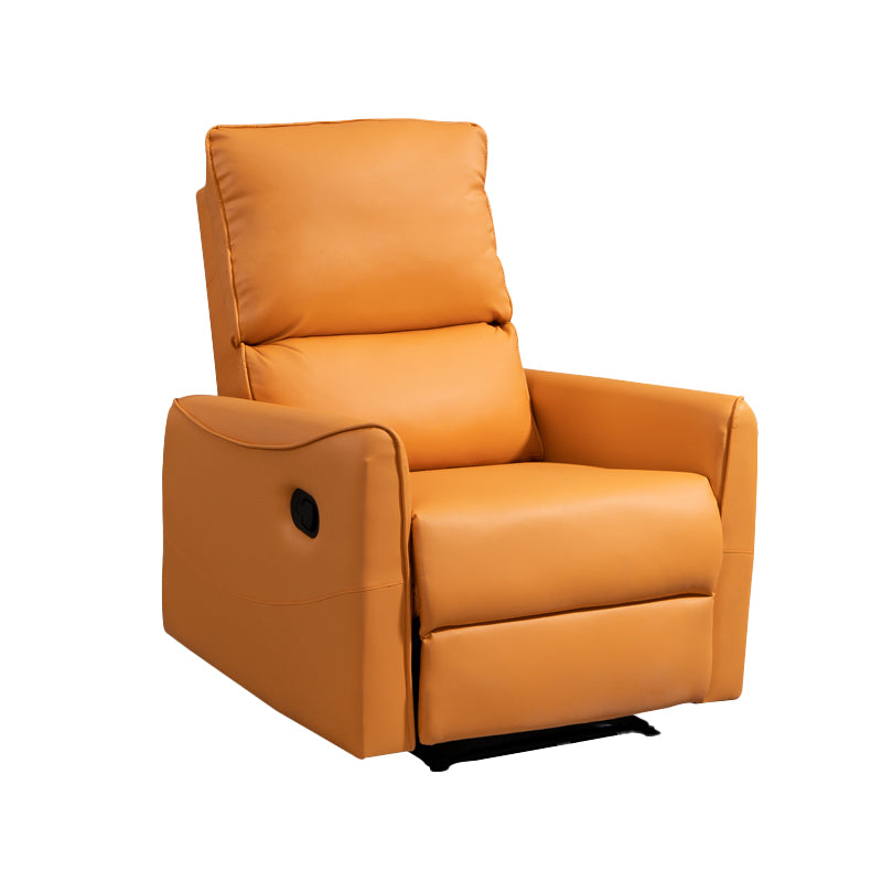 31.89" Wide Swivel Recliner Chair Faux Leather Recliner with Lumbar Support