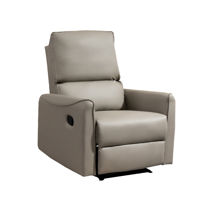 31.89" Wide Swivel Recliner Chair Faux Leather Recliner with Lumbar Support