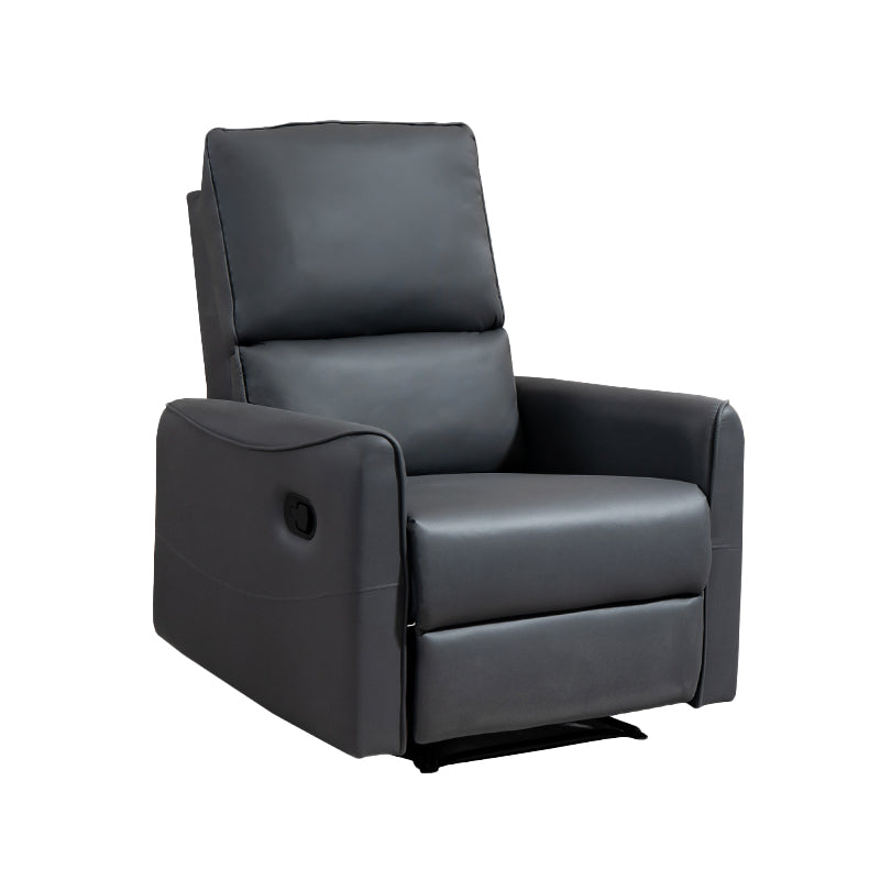 31.89" Wide Swivel Recliner Chair Faux Leather Recliner with Lumbar Support