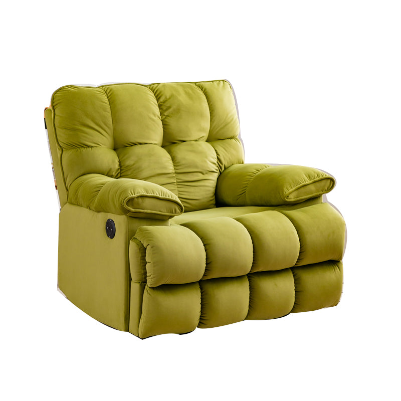 Scandinavian Fabric Standard Recliner Tufted Back Recliner Chair