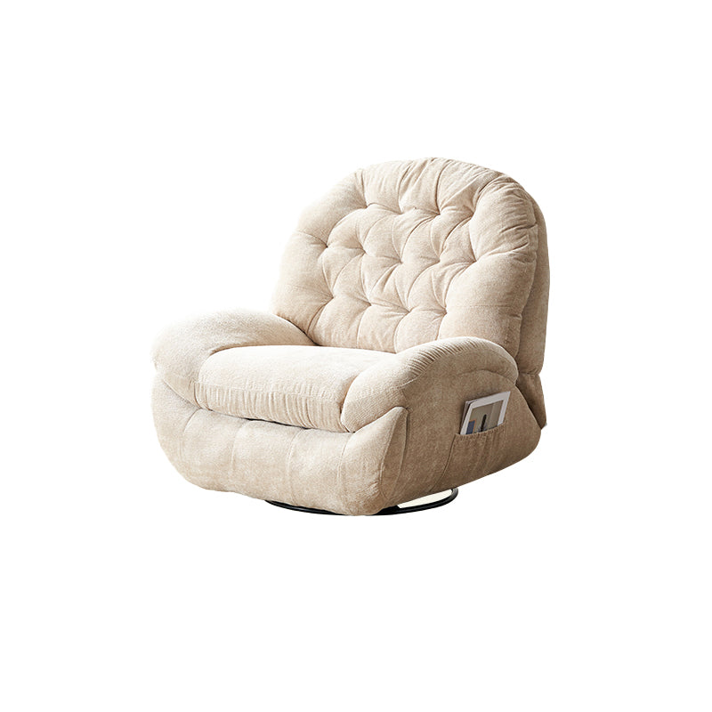 Storage Recliner Position Lock Recliner Chair with Tufted Back