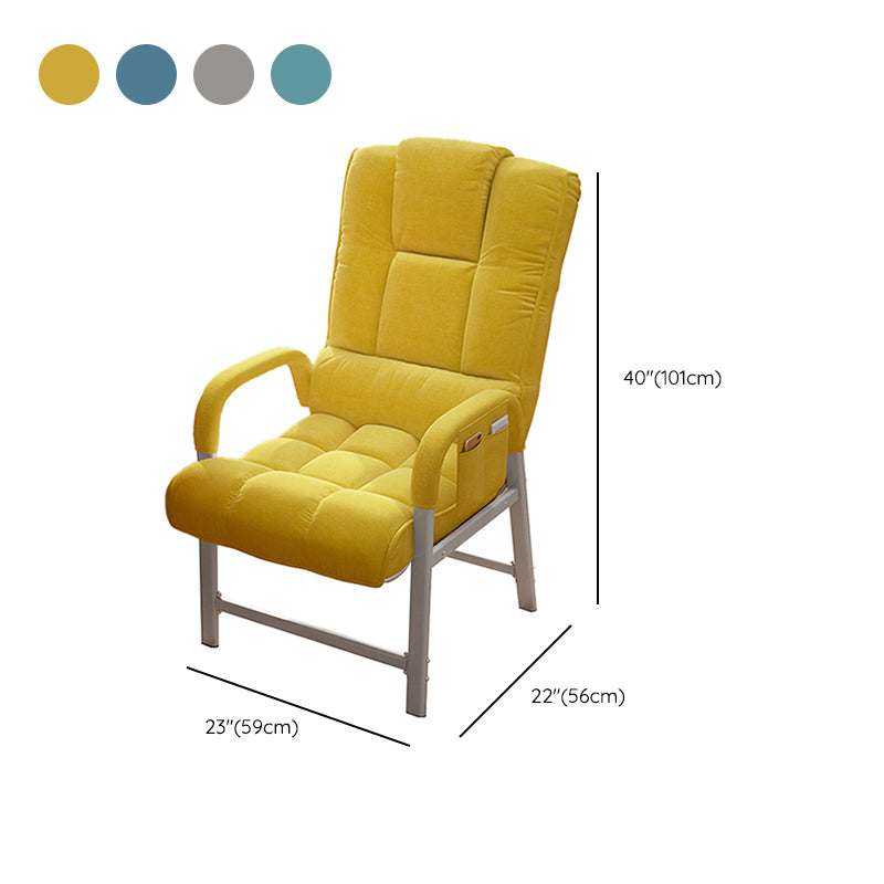 Metal Standard Recliner Solid Color Living Room Arm storage Recliner Chair