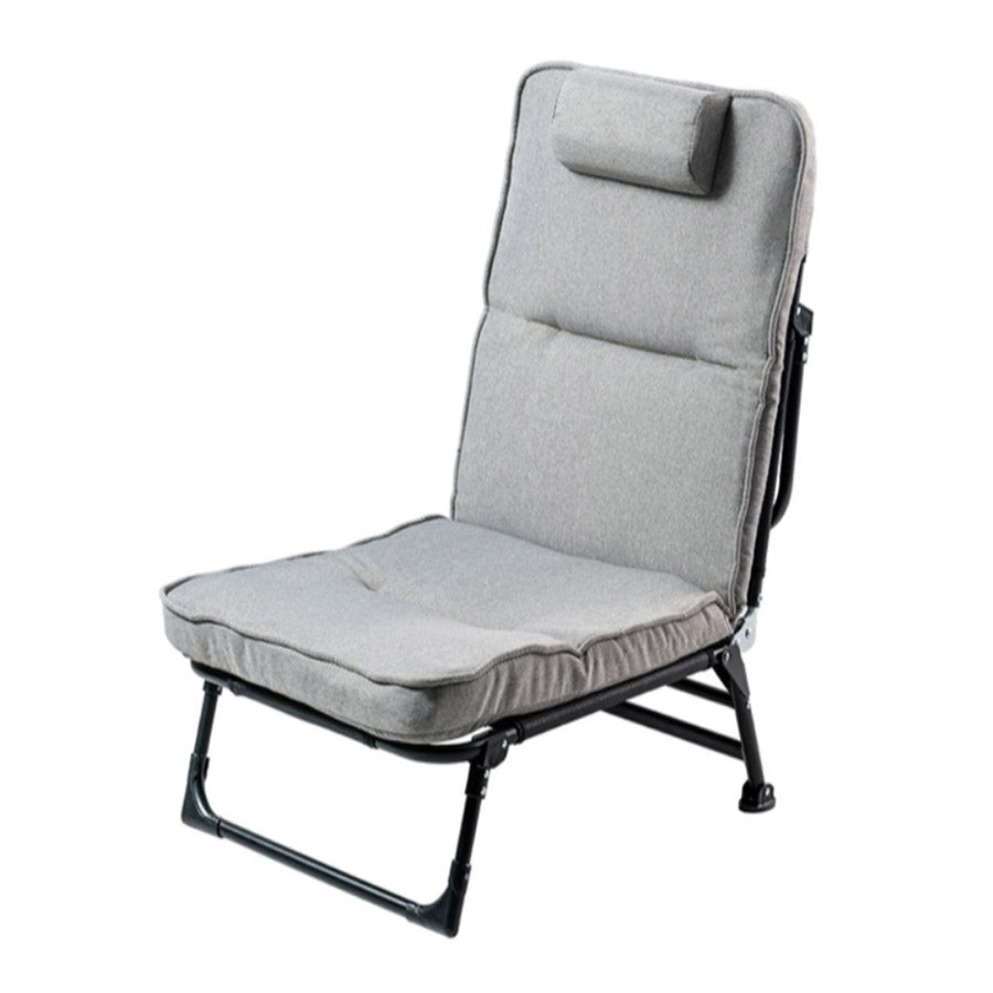 Metal Frame Foldable Standard Recliner Cotton Blend Recliner Chair