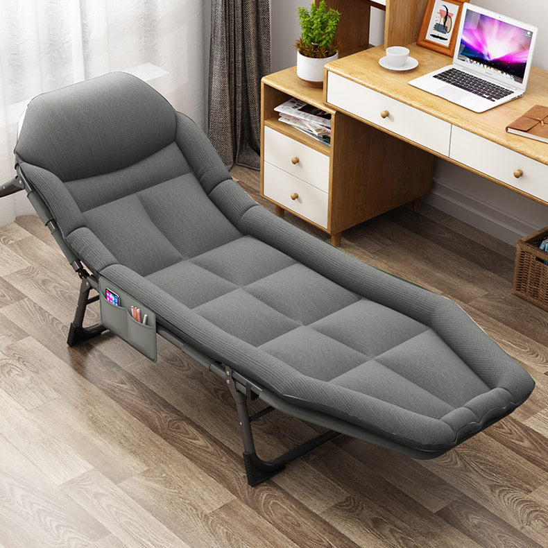 Metal Frame Standard Recliner 25.59" Wide Foldable Recliner Chair