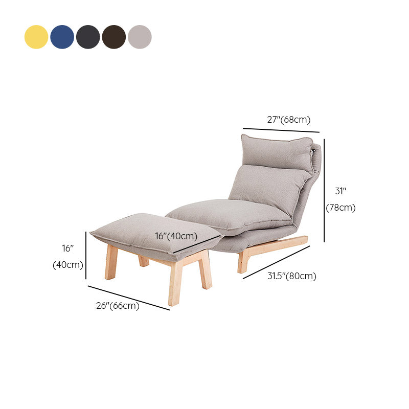 Solid Color Standard Recliner 31.49" Wide Recliner Chair with Ottoman