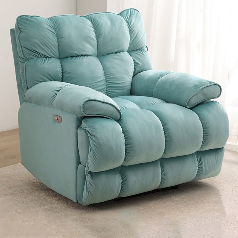 Contemporary Corduroy Standard Recliner with Independent Foot