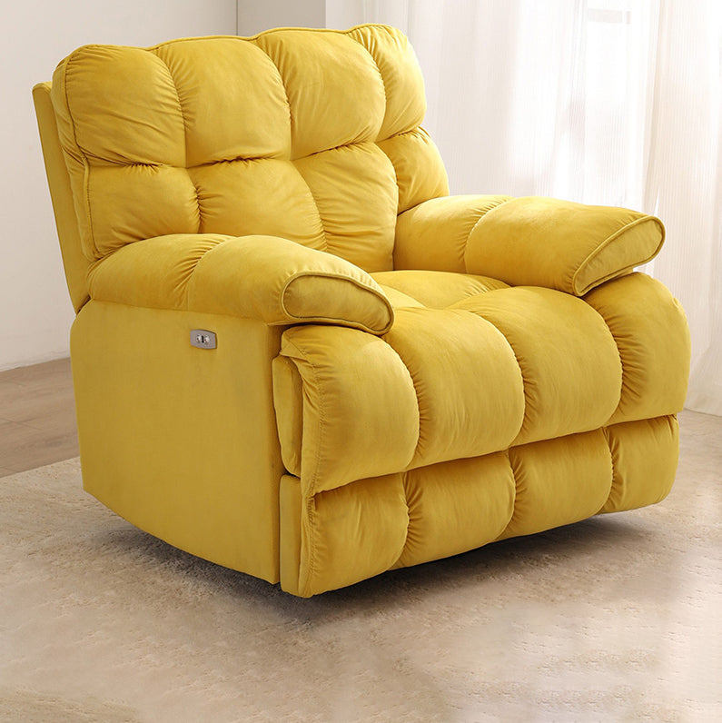 Contemporary Corduroy Standard Recliner with Independent Foot