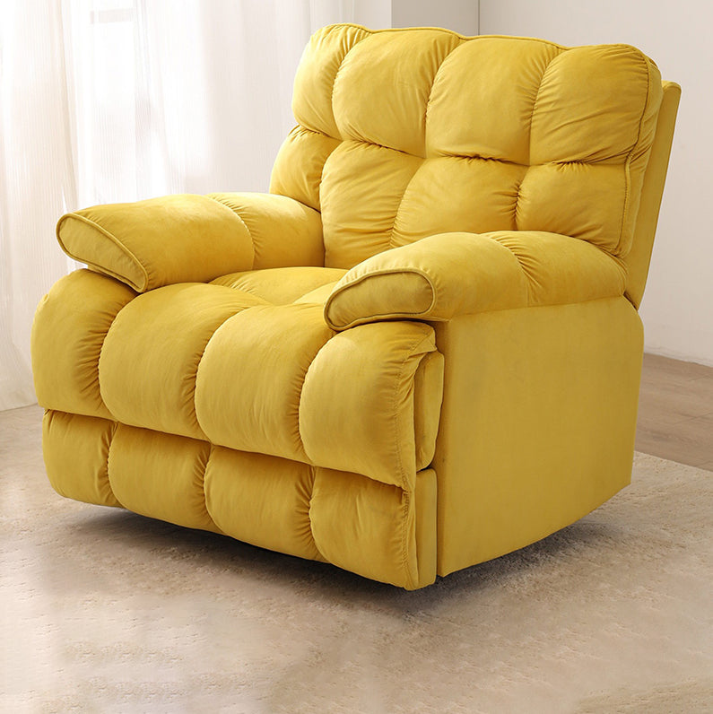 Contemporary Corduroy Standard Recliner with Independent Foot