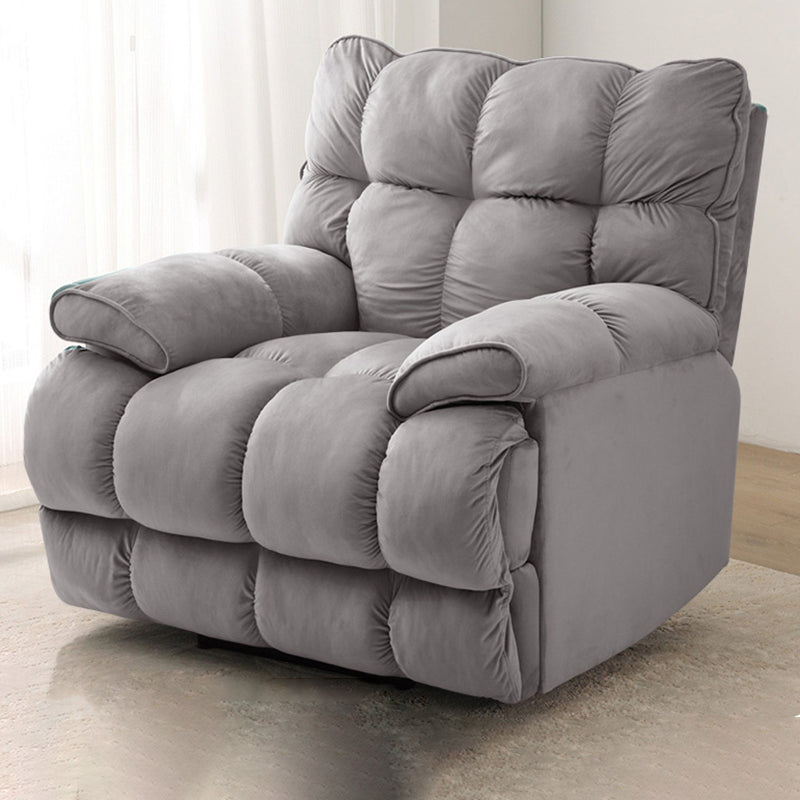 Contemporary Corduroy Standard Recliner with Independent Foot