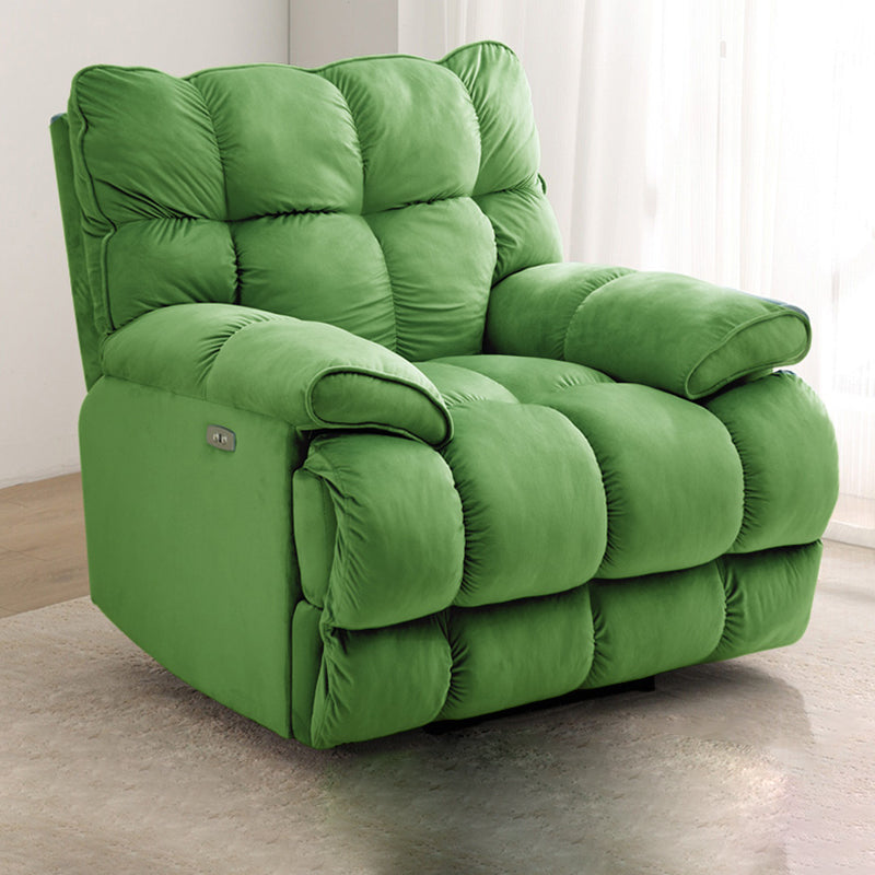 Contemporary Corduroy Standard Recliner with Independent Foot