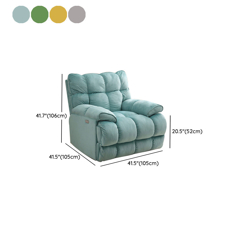 Contemporary Corduroy Standard Recliner with Independent Foot