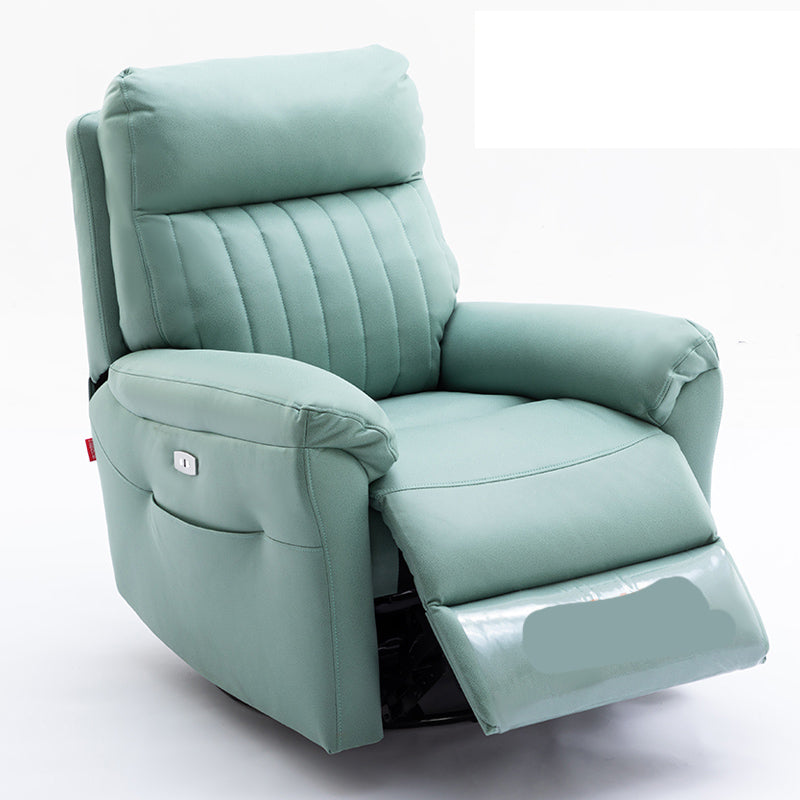 Contemporary Standard Recliner with Arm Storage and Back Movement