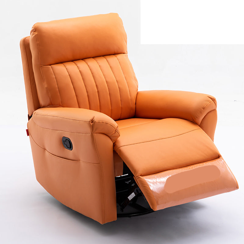 Contemporary Standard Recliner with Arm Storage and Back Movement