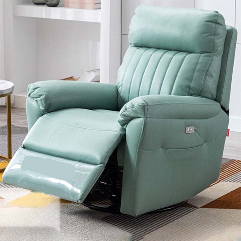 Contemporary Standard Recliner with Arm Storage and Back Movement