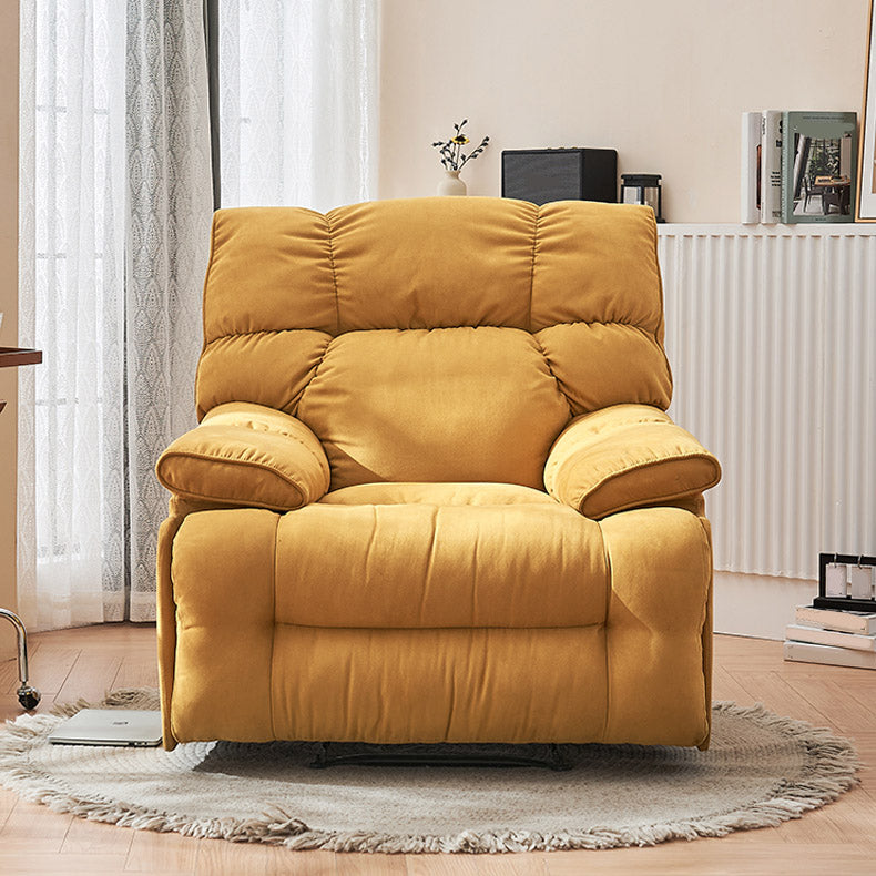 Solid Color Recliner Chair Independent Foot Swivel Base Standard Recliner