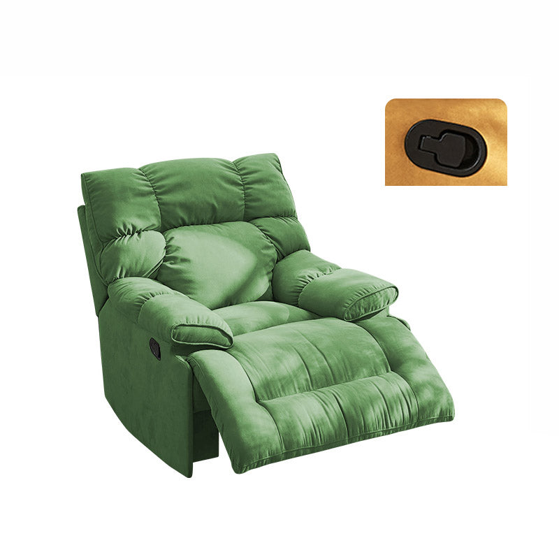 Solid Color Recliner Chair Independent Foot Swivel Base Standard Recliner