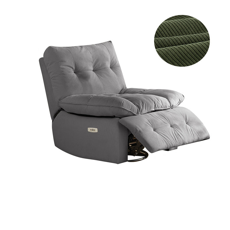 Contemporary Corduroy Recliner Tufted Standard Indoor Recliner