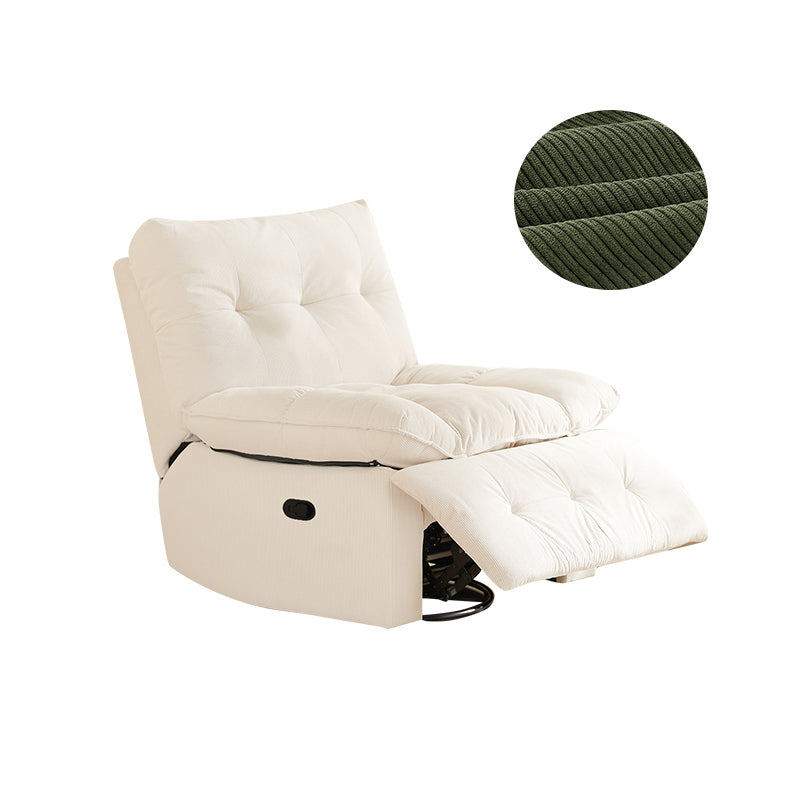 Contemporary Corduroy Recliner Tufted Standard Indoor Recliner