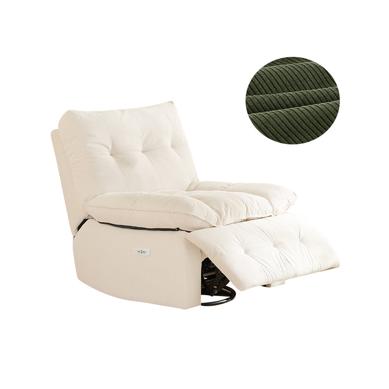 Contemporary Corduroy Recliner Tufted Standard Indoor Recliner