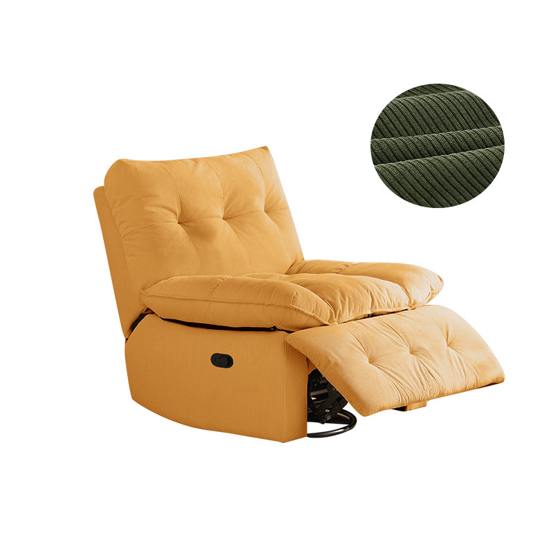 Contemporary Corduroy Recliner Tufted Standard Indoor Recliner