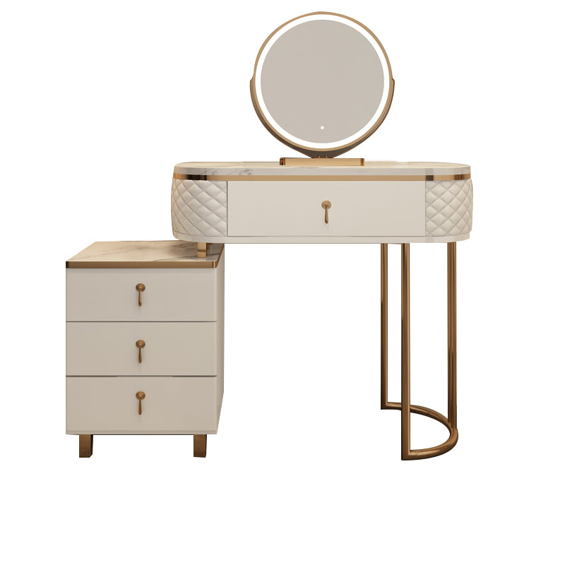 Glam Vanity Dressing Table 28.4" H Bedroom Makeup Counter with Drawer