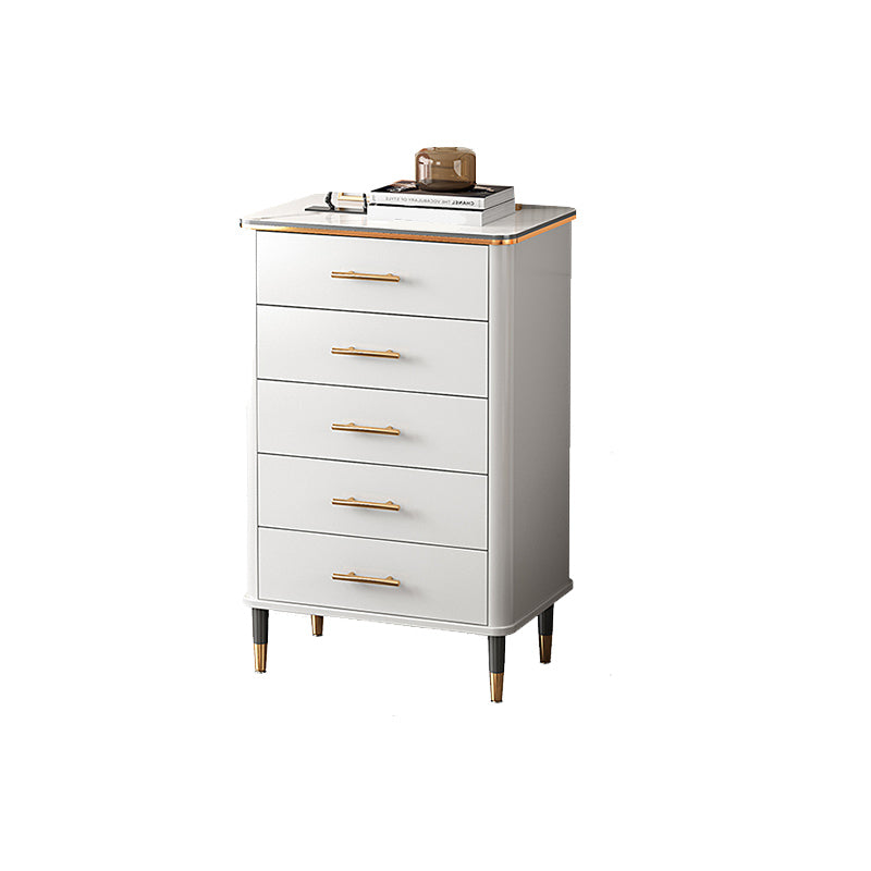 Modern Rectangle Accent Chest Wood Soft Close Drawers Storage Cabinet