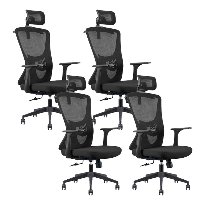 Modern Fixed Arms Office Chair No Distressing Adjustable Seat Height Ergonomic Desk Chair