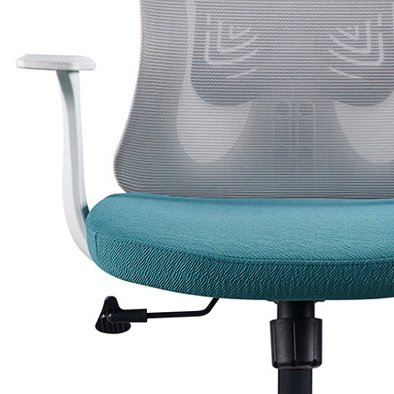 Modern Fixed Arms Office Chair No Distressing Adjustable Seat Height Ergonomic Desk Chair