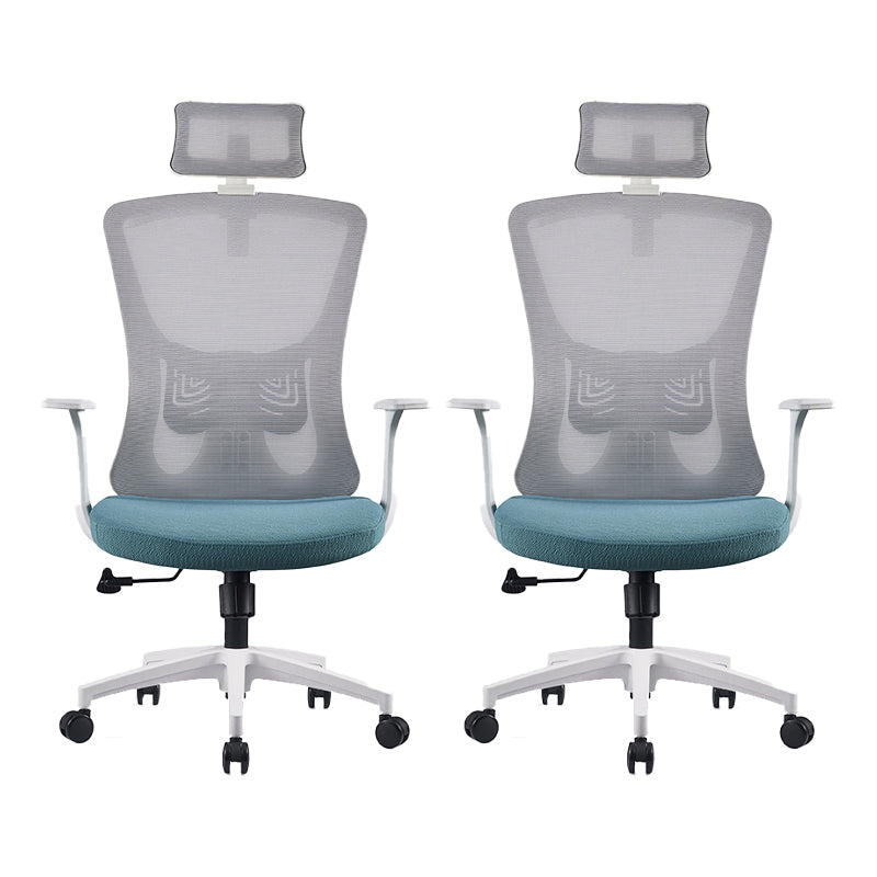 Modern Fixed Arms Office Chair No Distressing Adjustable Seat Height Ergonomic Desk Chair