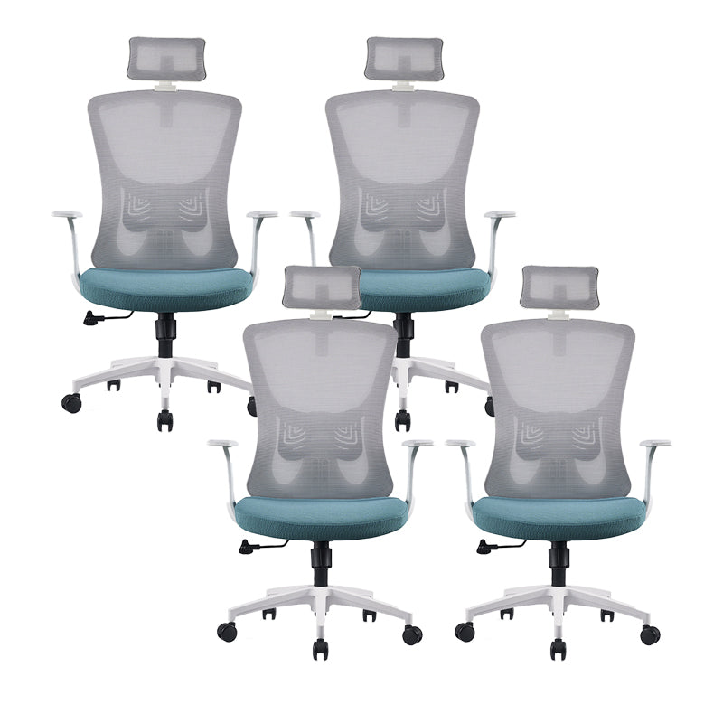 Modern Fixed Arms Office Chair No Distressing Adjustable Seat Height Ergonomic Desk Chair